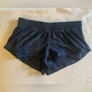 Lululemon shorts with lace overlay (discontinued)